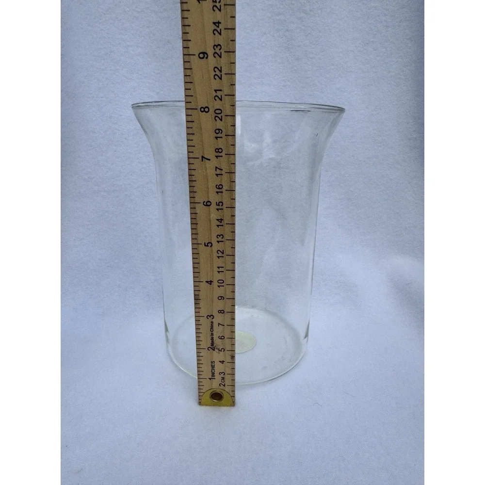 Colonial Candle Glass Hurricane Vase N6058 Clear Flared‎ Candle Holder